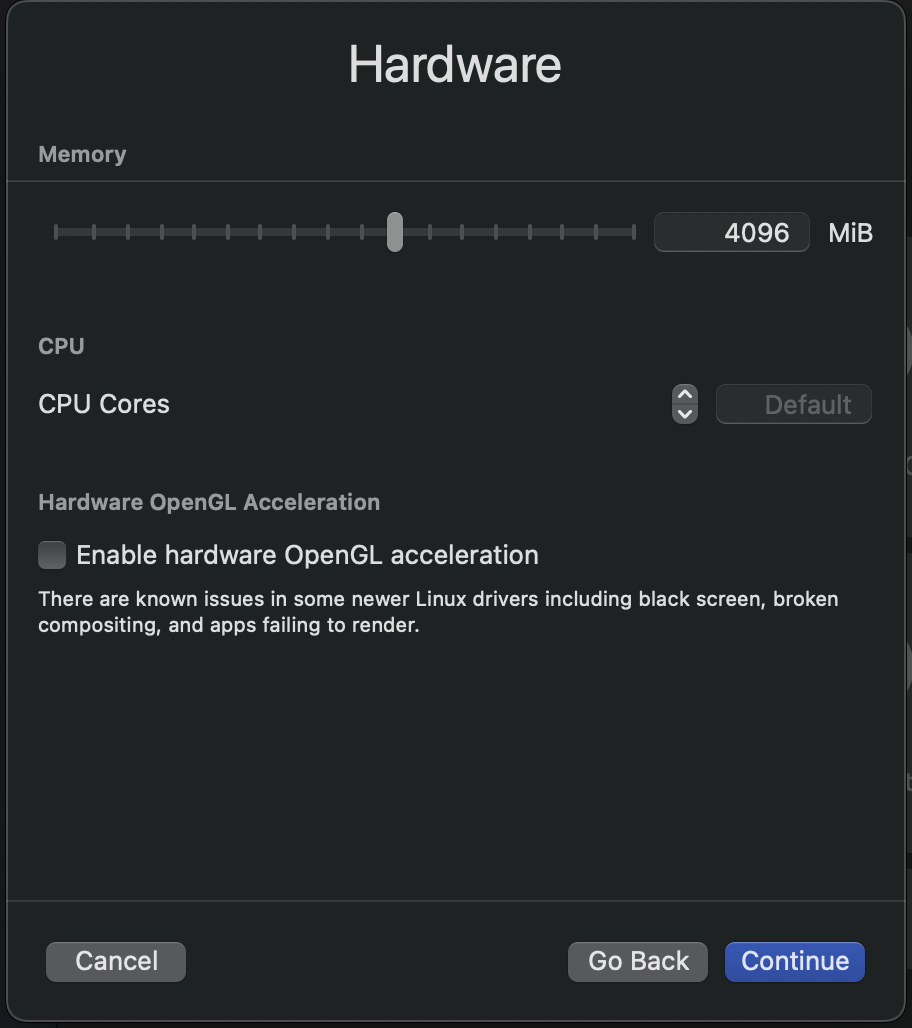 UTM wizard memory setting